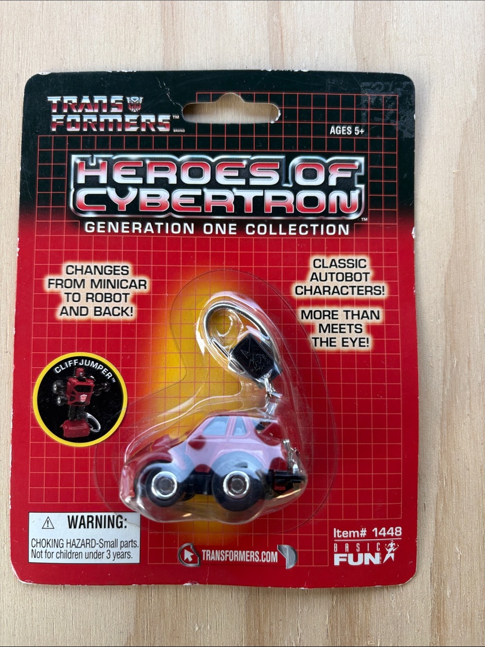 Transformers Heroes of Cybertron Cliffjumper Keychain - Red/Black